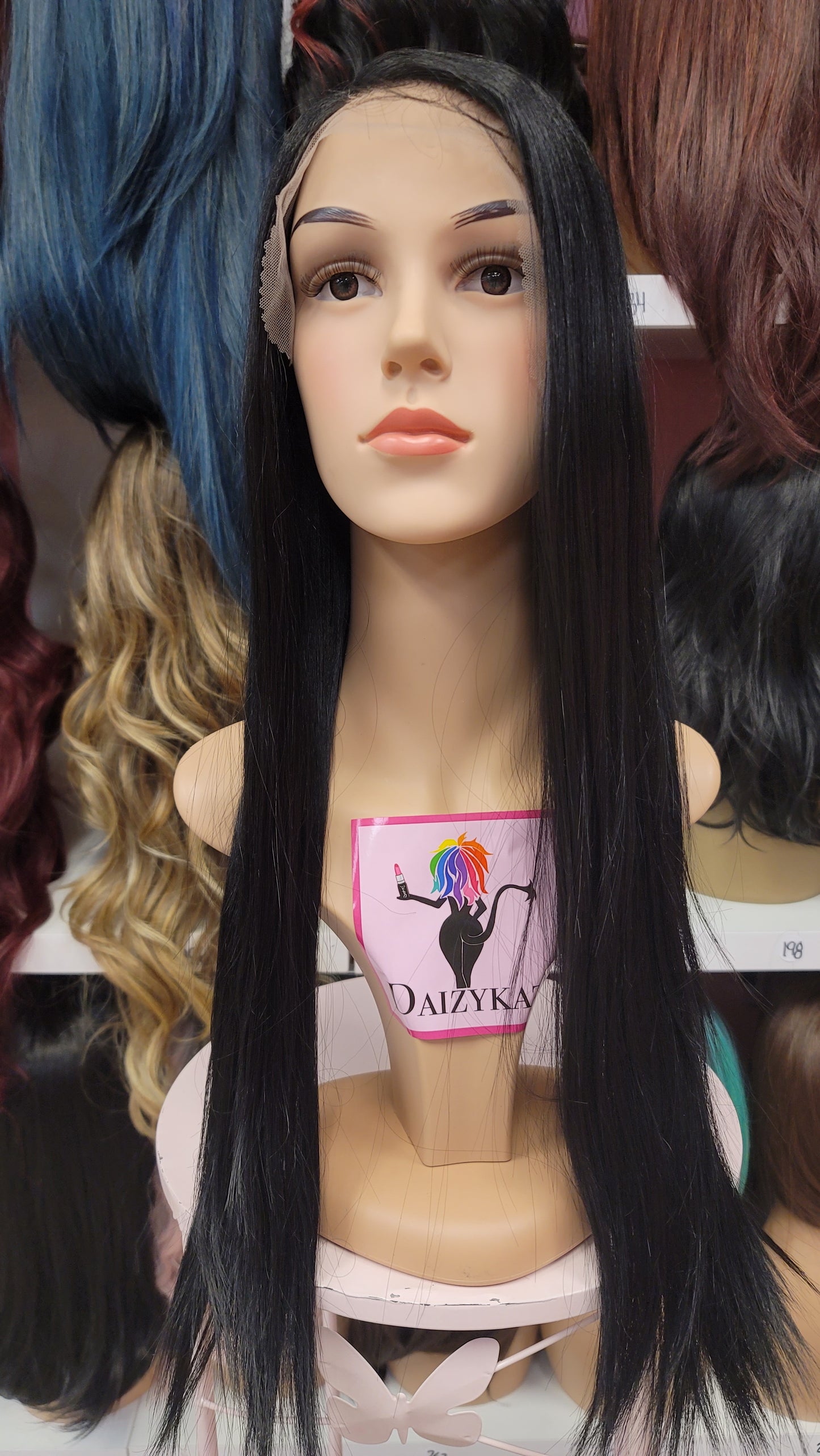 243 CASSIE - Left Part Lace Front Wig - 1B - DaizyKat Cosmetics 243 CASSIE - Left Part Lace Front Wig - 1B DaizyKat Cosmetics Wigs