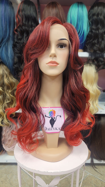 311 Bella - Side Part Lace Front Wig - 1B/RED - DaizyKat Cosmetics 311 Bella - Side Part Lace Front Wig - 1B/RED DaizyKat Cosmetics Wigs