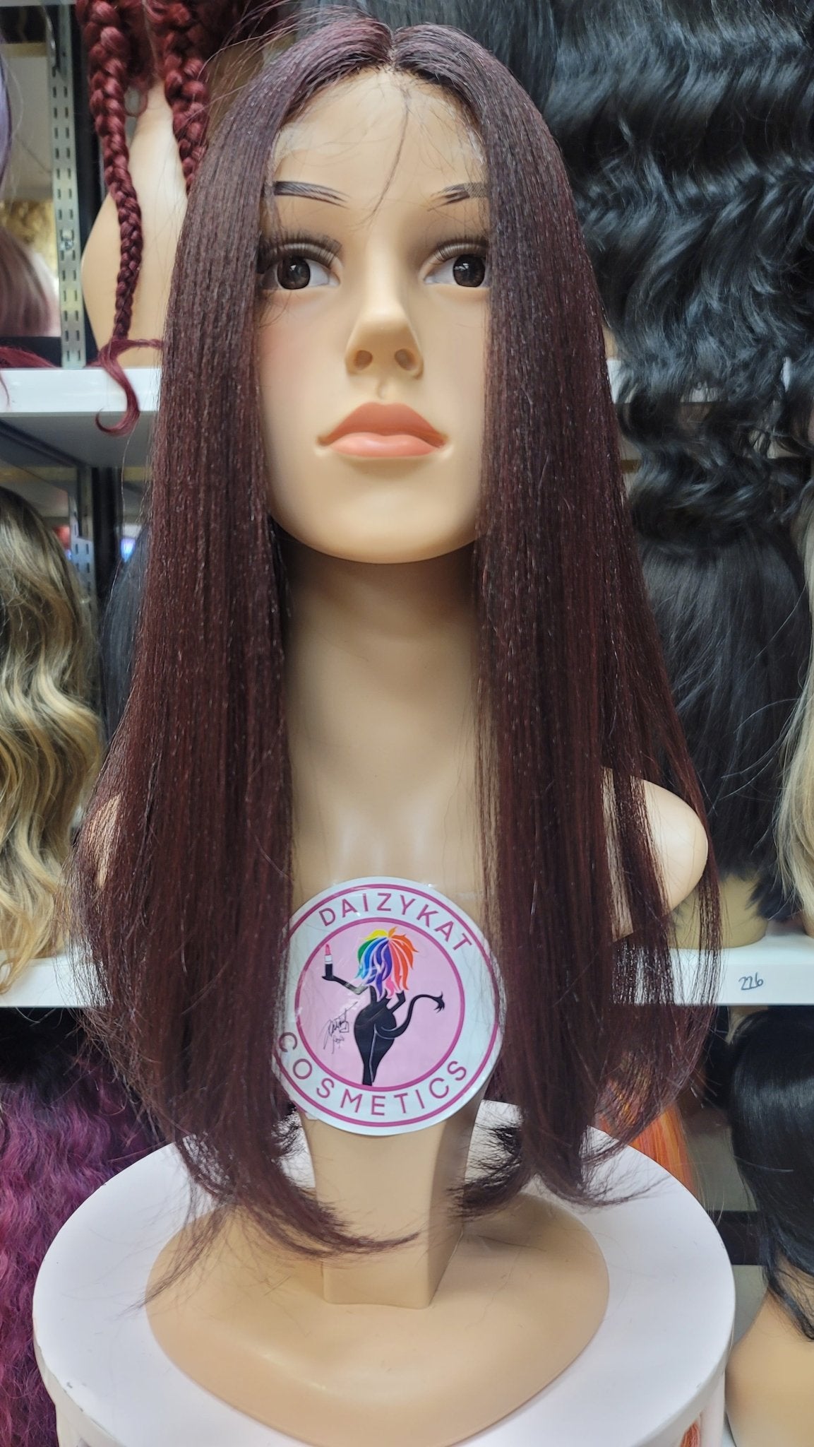 16 Sandra - Middle Part Lace Front Wig Human Hair Blend- 99J - DaizyKat Cosmetics 16 Sandra - Middle Part Lace Front Wig Human Hair Blend- 99J DaizyKat Cosmetics Wigs