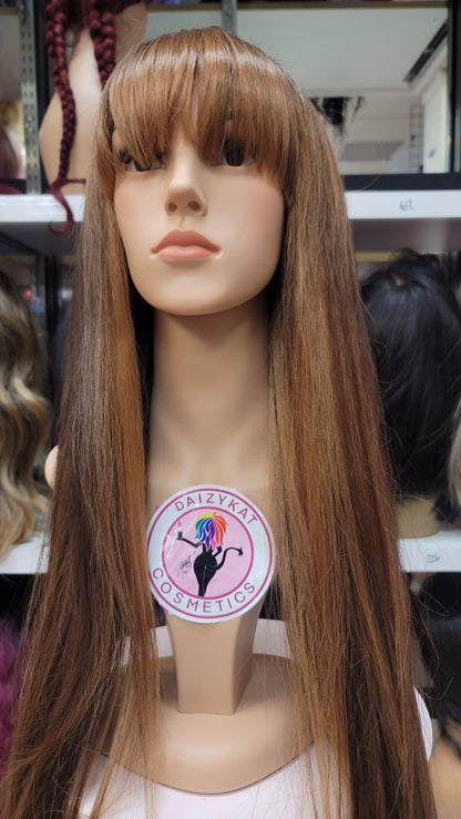405 MELISSA - CLASSY BOLD BANGS WIG - 4/27 - DaizyKat Cosmetics 405 MELISSA - CLASSY BOLD BANGS WIG - 4/27 The Pink Makeup Box Wigs