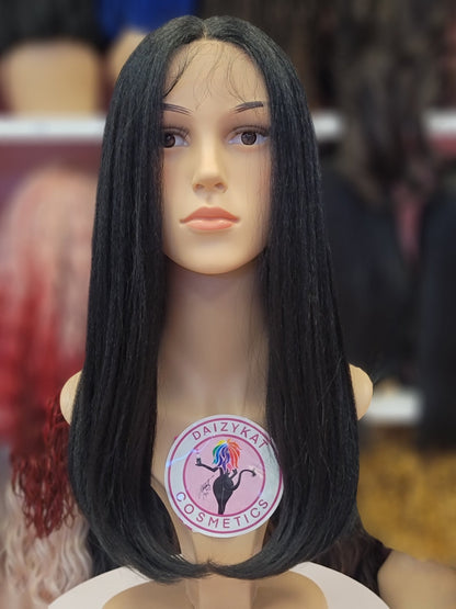 69 Sandra - Middle Part Lace Front Wig Human Hair Blend- 1B - DaizyKat Cosmetics 69 Sandra - Middle Part Lace Front Wig Human Hair Blend- 1B DaizyKat Cosmetics Wigs