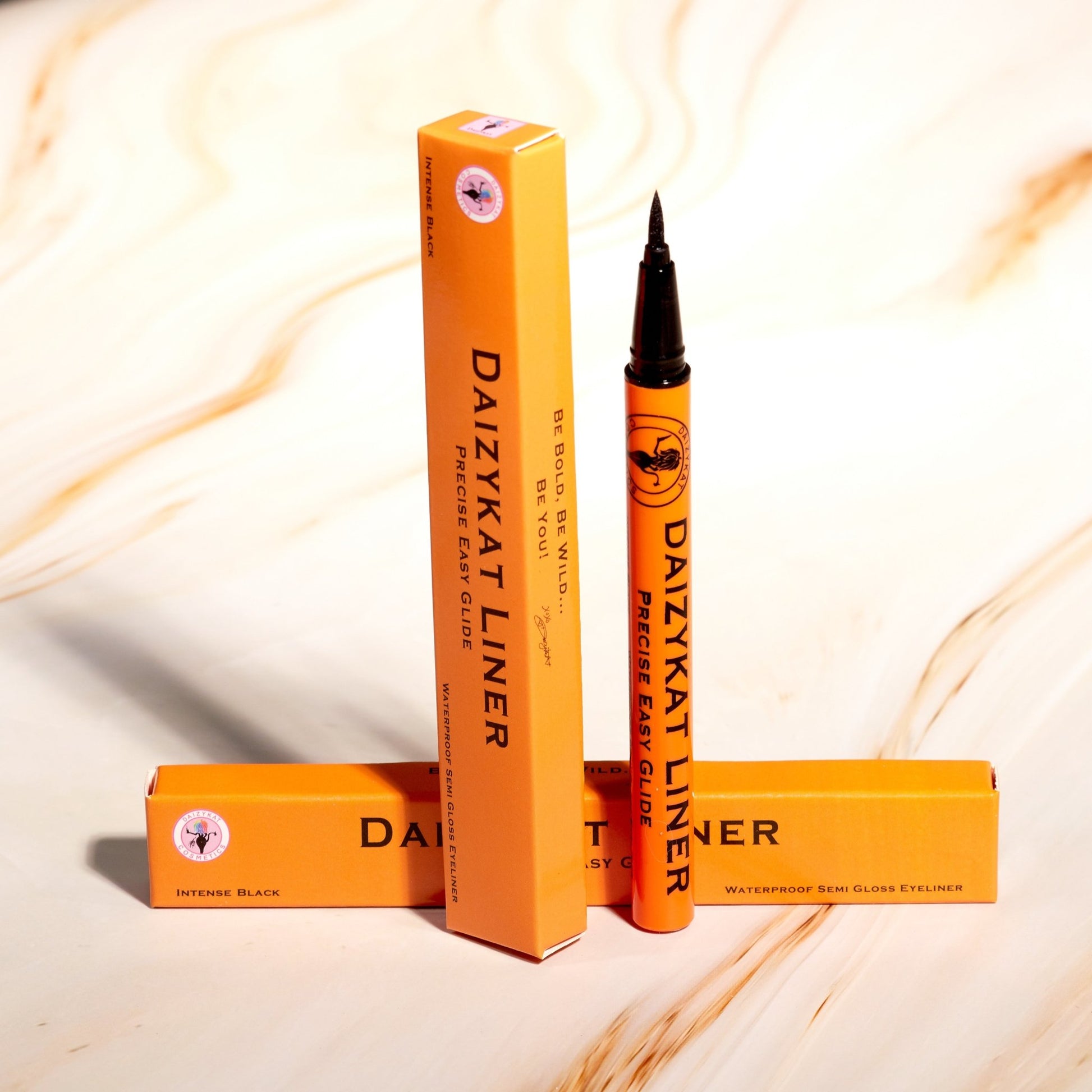 DaizyKat Waterproof Semi Gloss Eyeliner - Orange Tube - DaizyKat Cosmetics DaizyKat Waterproof Semi Gloss Eyeliner - Orange Tube DaizyKat Cosmetics eyeliner
