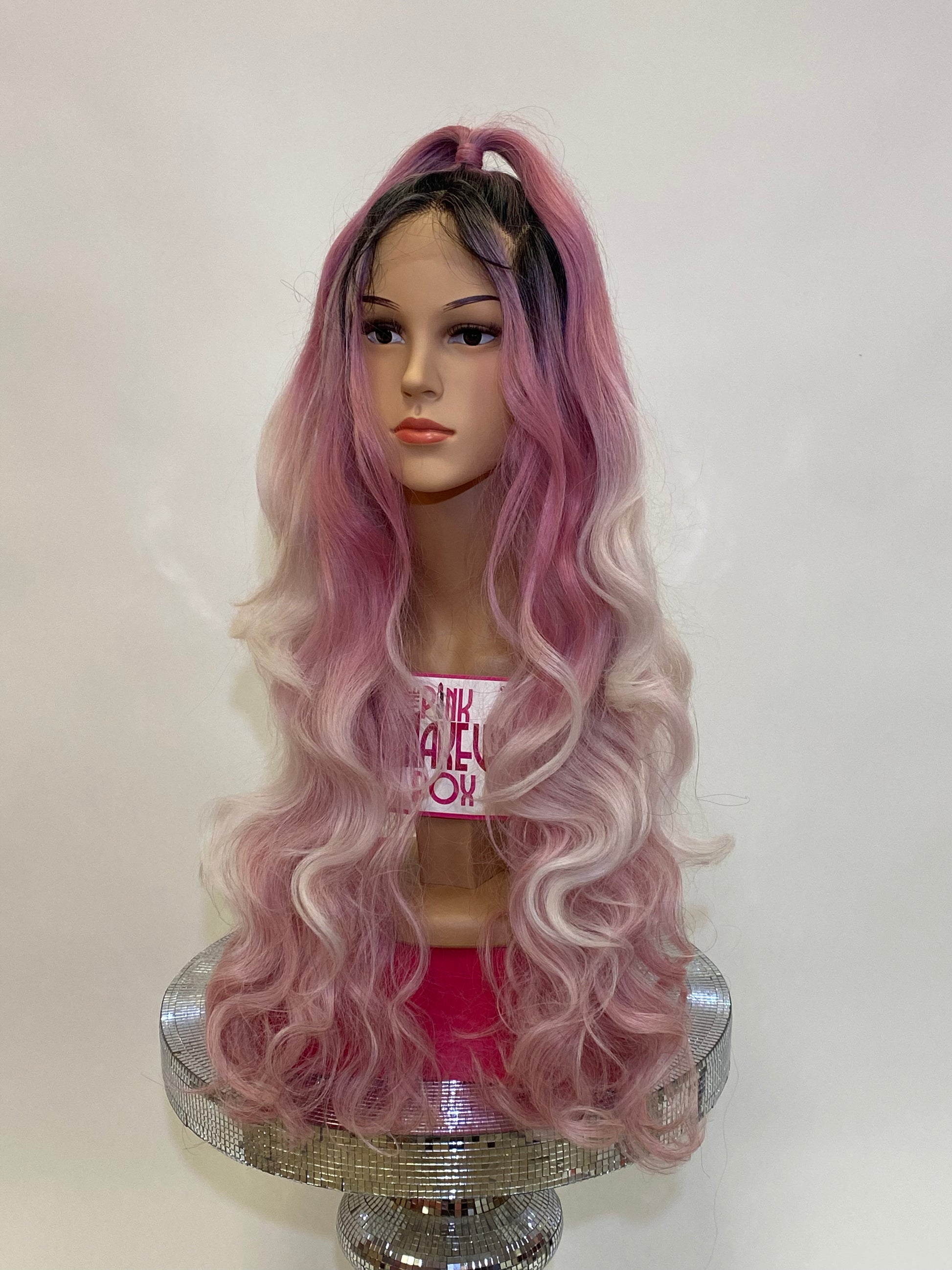 356 Ariana - 13x2 & 360 Top Pony Lace Front Wig - 1B/PINK - DaizyKat Cosmetics 356 Ariana - 13x2 & 360 Top Pony Lace Front Wig - 1B/PINK DaizyKat Cosmetics WIGS
