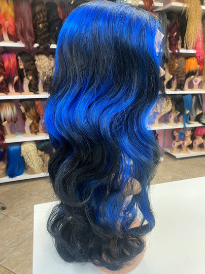 62 Claire- Middle Part Lace front Wig - 1B/BLUE - DaizyKat Cosmetics 62 Claire- Middle Part Lace front Wig - 1B/BLUE DaizyKat Cosmetics Wigs