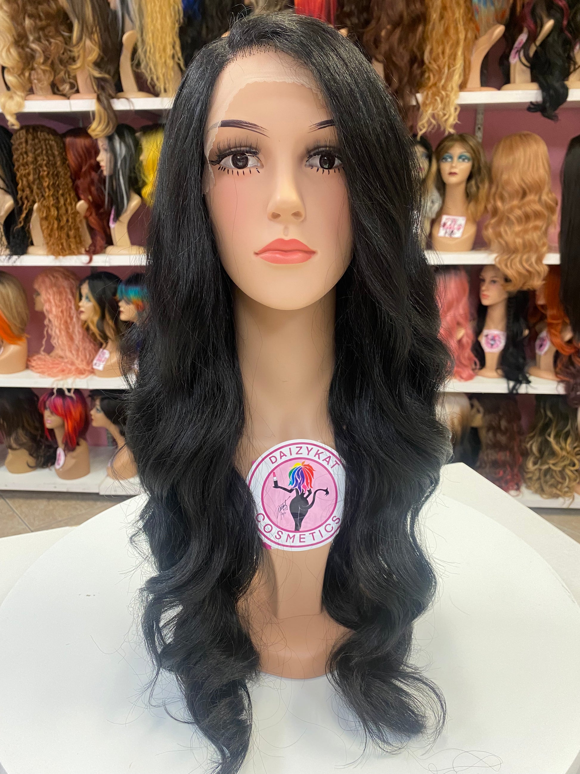 268 Amy - Left Part Lace Front Wig - 1B - DaizyKat Cosmetics 268 Amy - Left Part Lace Front Wig - 1B DaizyKat Cosmetics Wigs