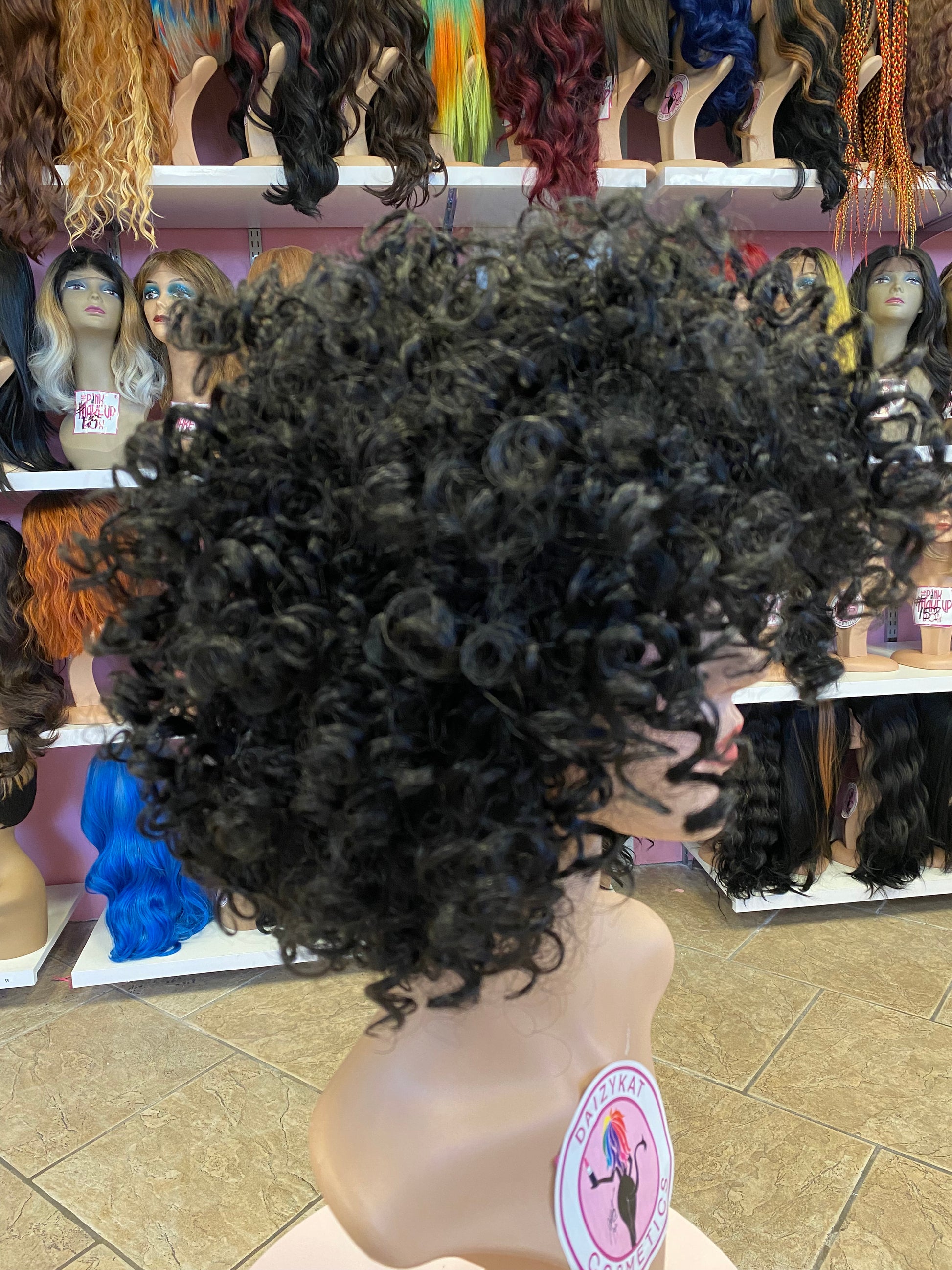92 Gianna - Short Curly Wig - 1B - DaizyKat Cosmetics 92 Gianna - Short Curly Wig - 1B DaizyKat Cosmetics Wigs
