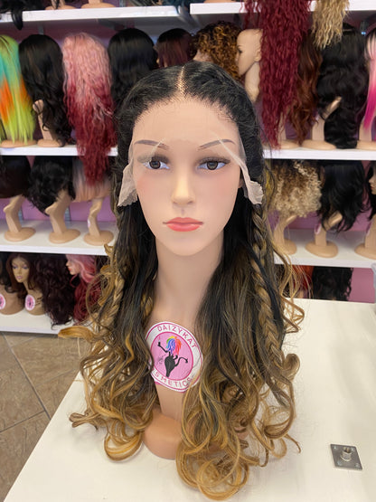 184 Nessa - 13x4 FREE PART LACE FRONT WIG - 1B/HONEY - DaizyKat Cosmetics 184 Nessa - 13x4 FREE PART LACE FRONT WIG - 1B/HONEY DaizyKat Cosmetics Wigs