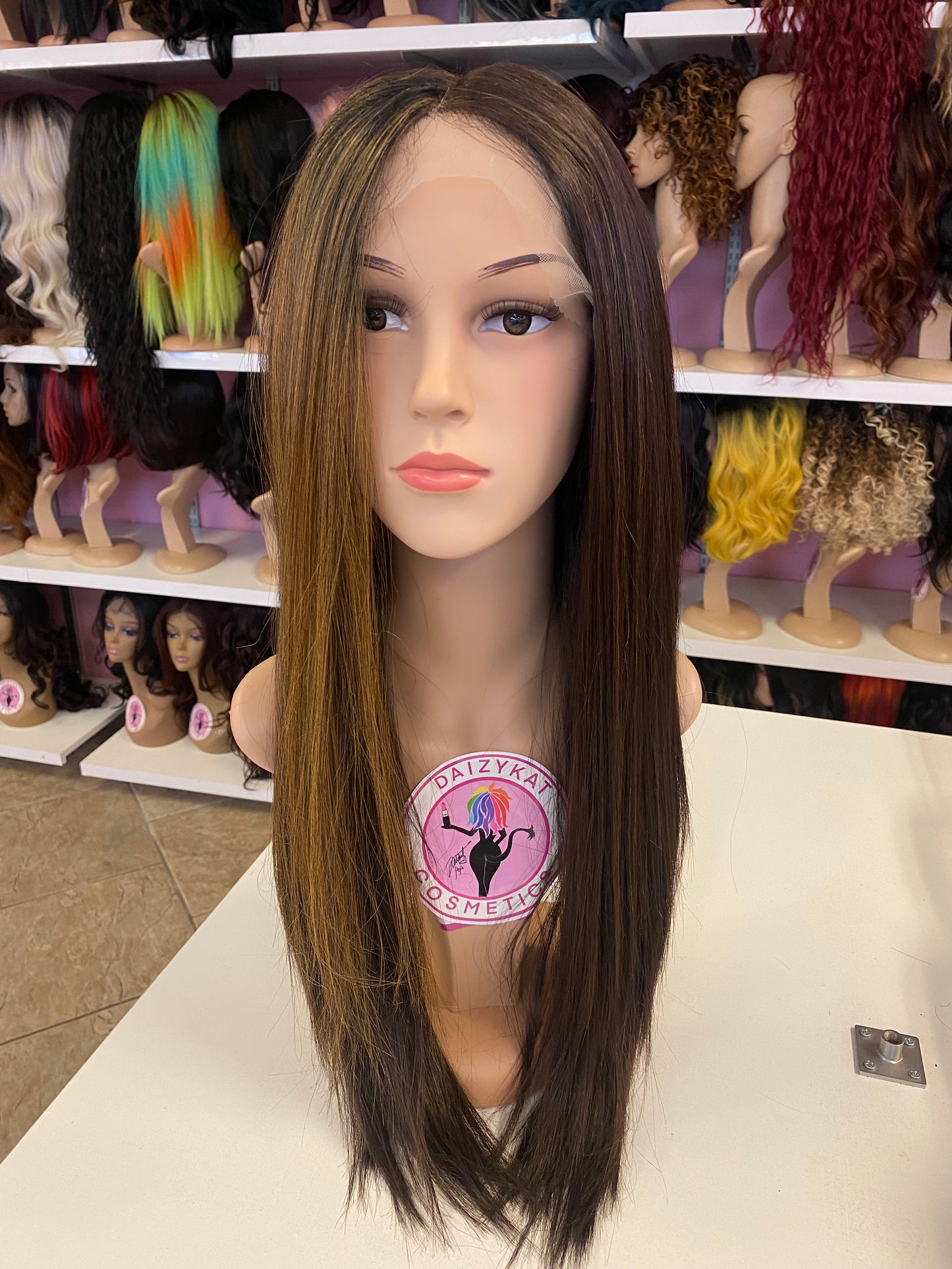 87 Nora - Middle Part Lace Front Wig - 4/1B/GOLD - DaizyKat Cosmetics 87 Nora - Middle Part Lace Front Wig - 4/1B/GOLD DaizyKat Cosmetics Wigs
