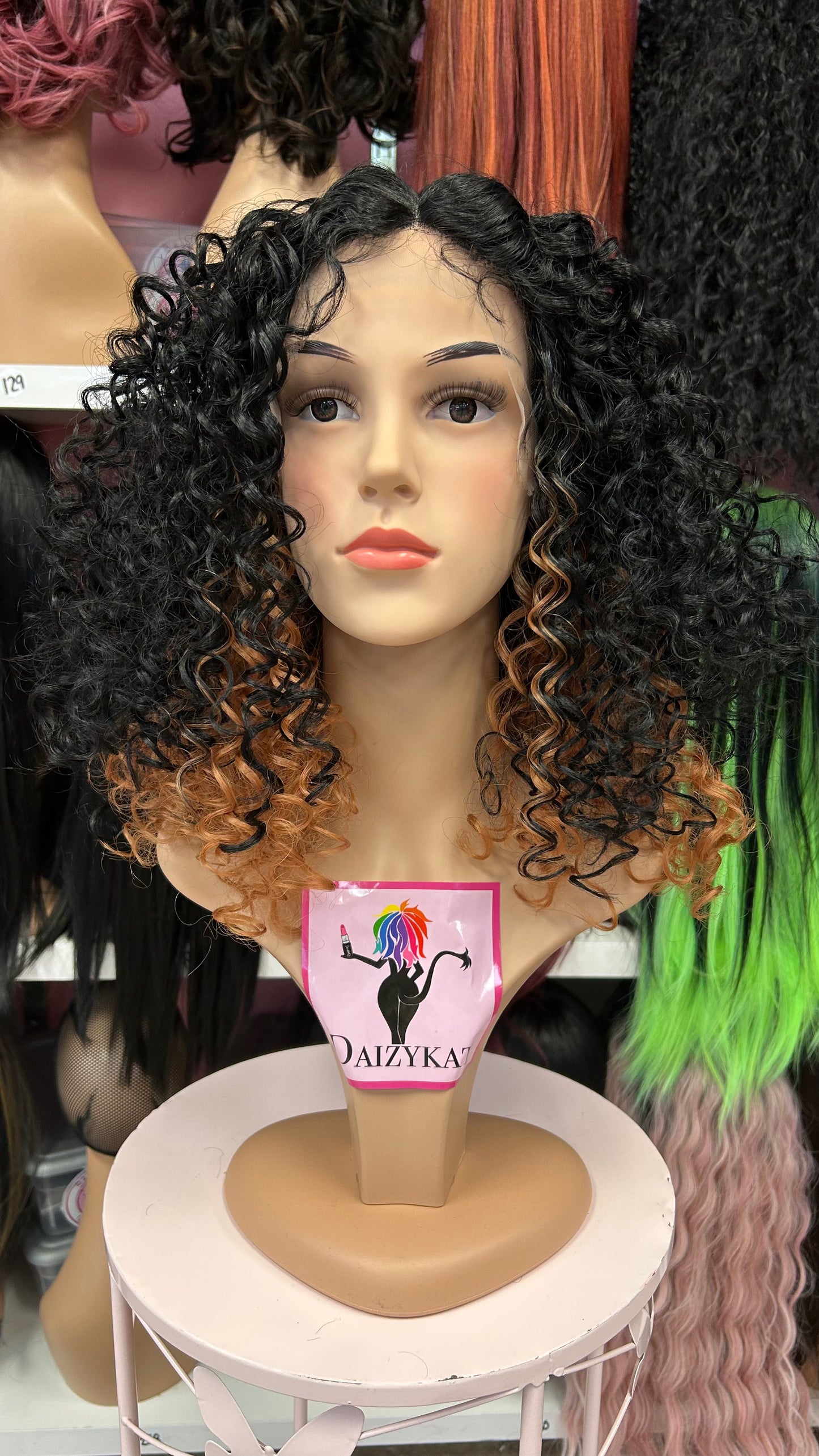 #274 LUPE - Middle Part Lace Front Wig - Color 1B/30