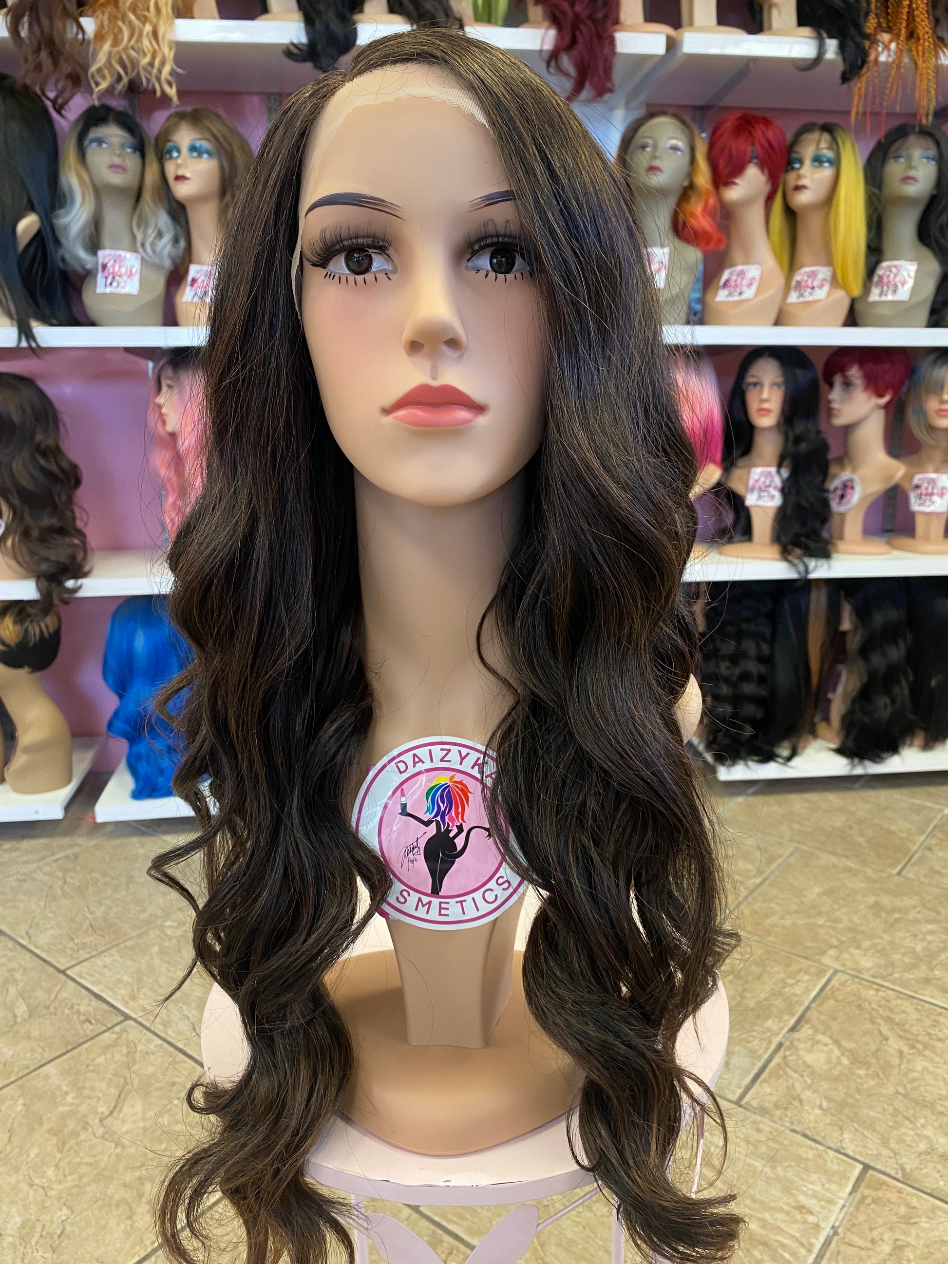 506 Amy - Left Part Lace Front Wig - 1B/30 - DaizyKat Cosmetics 506 Amy - Left Part Lace Front Wig - 1B/30 DaizyKat Cosmetics Wigs