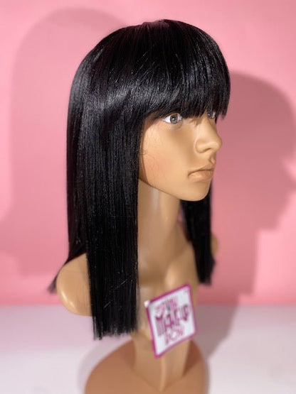 Layla - Classy Bangs Long Wig - 1B - DaizyKat Cosmetics