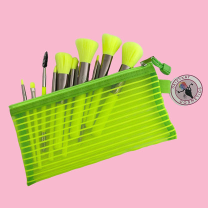 Neon Green Brush Set - DaizyKat Cosmetics Neon Green Brush Set DaizyKat Cosmetics BRUSHES