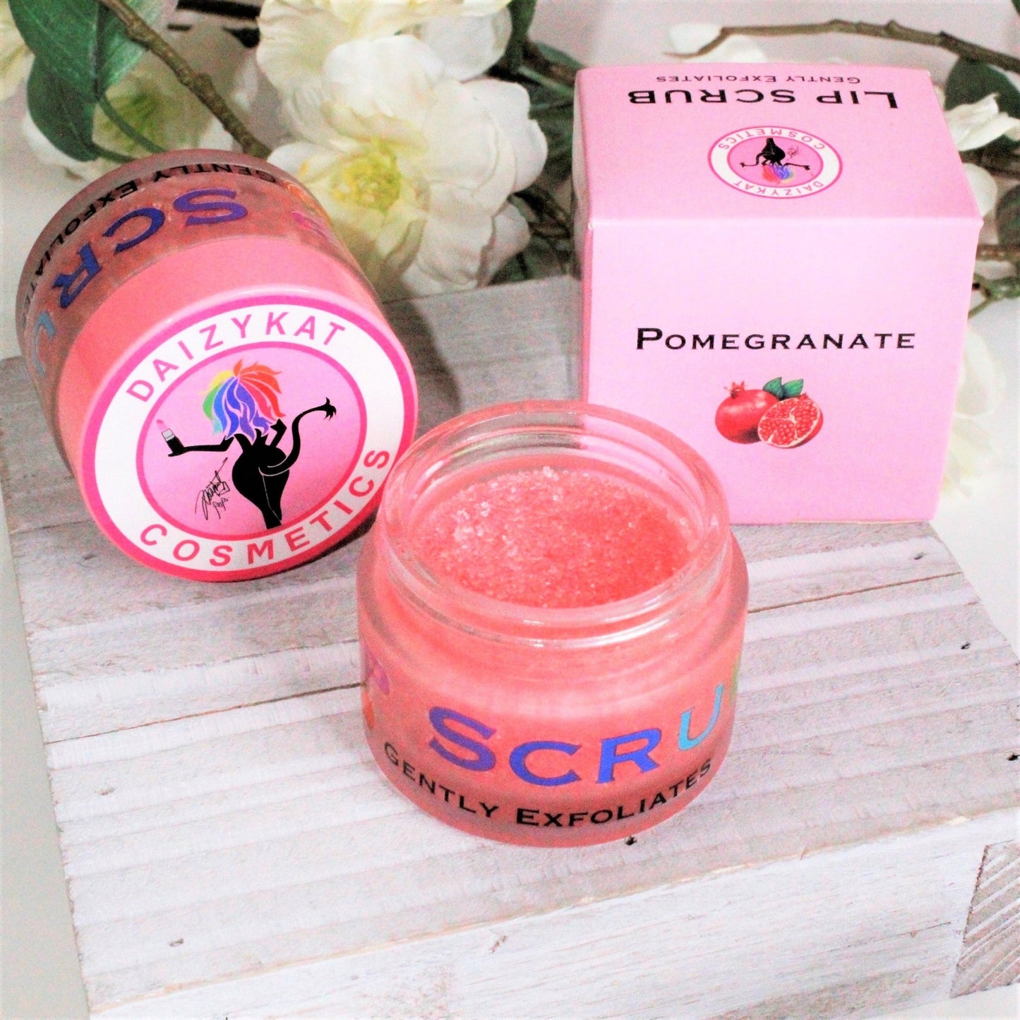 Pomegranate Lip Scrub - DaizyKat Cosmetics Pomegranate Lip Scrub DaizyKat Cosmetics Lip Scrub