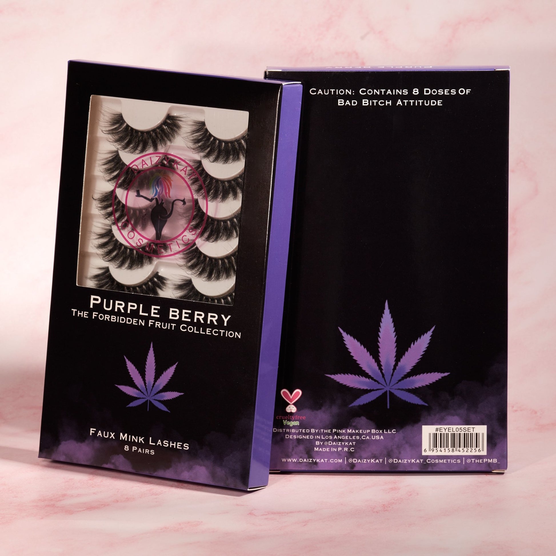 Purple Berry Lashes (8 PAIRS) - DaizyKat Cosmetics Purple Berry Lashes (8 PAIRS) DaizyKat Cosmetics Eyelashes