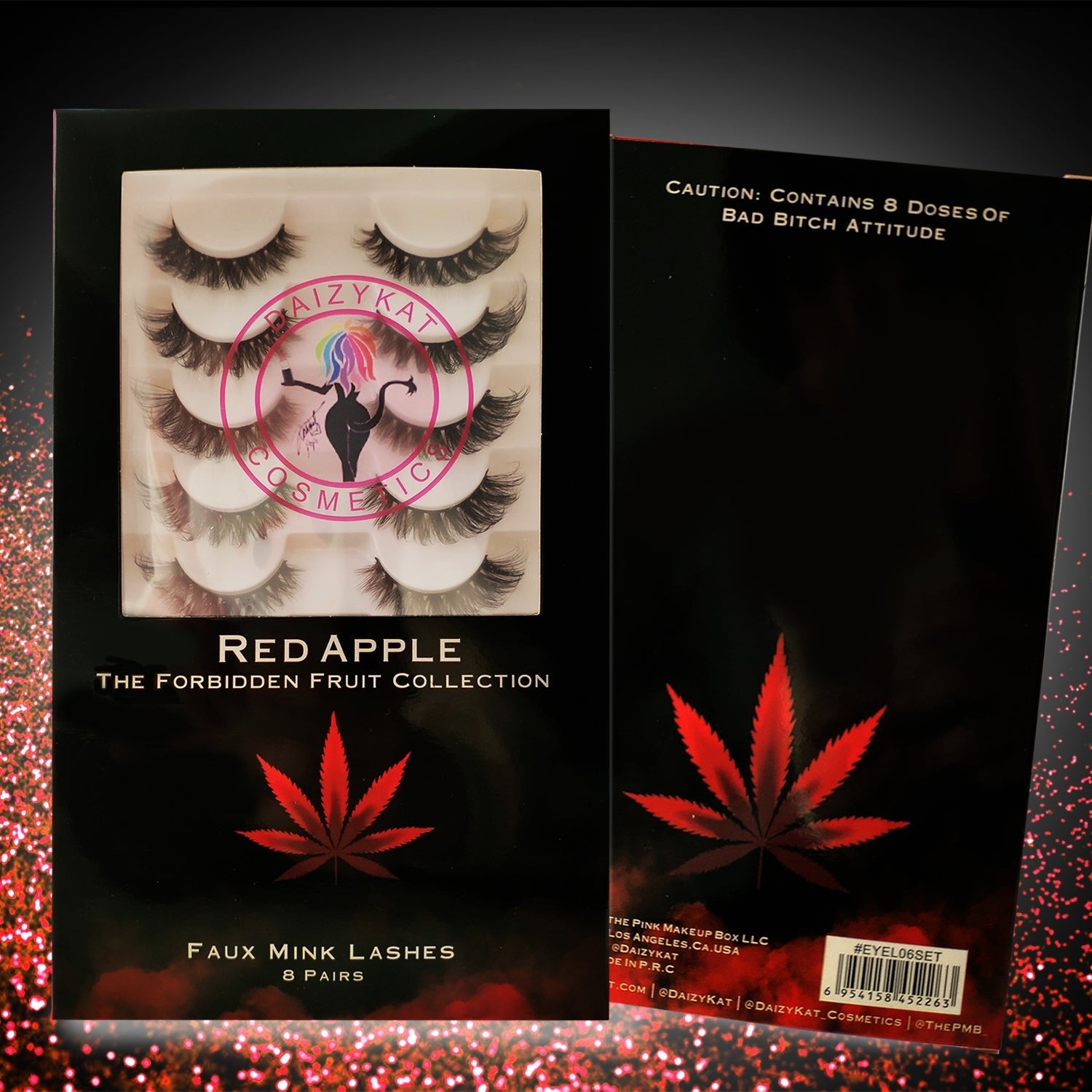 Red Apple Lashes (8 PAIRS) - DaizyKat Cosmetics Red Apple Lashes (8 PAIRS) DaizyKat Cosmetics Eyelashes